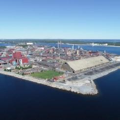 Rönnskärsverken sett från ovan. Foto: Boliden