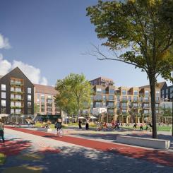 Bonava Sydvästra Plania.  Visualisering: Nyréns Arkitektkontor