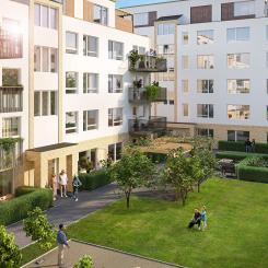 Bonum Brf Harmoni gården. Illustration: Bonum Brf Harmoni i Ystad av (Visualisera)