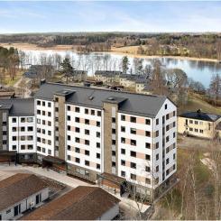 Brf Korseberg fjärd ovanifrån. Pressbild: Riksbyggen