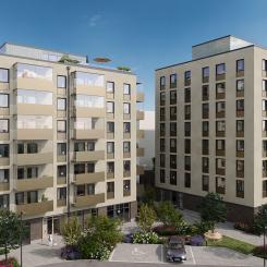 Illustration Brf Kopparvalvet i Västerås. Pressbild: Riksbyggen