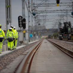 Fyrspåret Lund-Arlöv. Foto: Niclas Franzén, NCC-OHLA