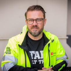 Kim Söderström, Byggnads förbundsordförande.
Foto: Terese Perman