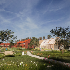 Skiss över återuppbyggnaden av Riggen: Pressbild: GotlandsHem