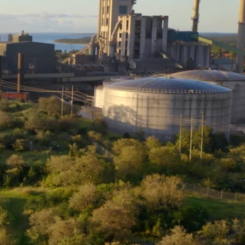 Miljardsatsningar på koldioxidinfångning på Gotland. Foto: Cementa