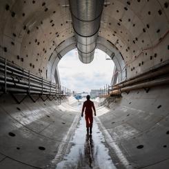 Tunneln i Chiltern sedd i riktning mot London. Foto: © HS2 Ltd (Projektet)