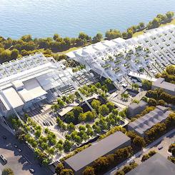 Arkitekterna vill skapa en miljö där natur och bebyggelse kan samexistera. Våtmarker, gröna buffertzoner, upphöjda parker och offentliga plattformar ska hjälpa till att hantera översvämningar samtidigt som de skapar attraktiva stadsmiljöer. OBS! Det finns fler bilder av projektet i slutet av artikeln. Foto: Ruxuan Zheng, Haoyuan Wang