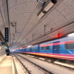 CPK:s planerade höghastighetstågtunnel i Łódź. Foto: © Centralny Port Komunikacyjny