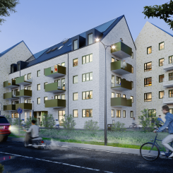 Visualisering av Smaken. Arkitekt Här Malmö AB. Pressbild: Lunds Kommuns Fastighets AB