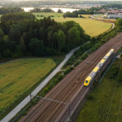 Den första järnvägsplanen för den dubbelspåriga järnvägen har vunnit laga kraft. Foto: Hans Berggren