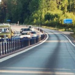 E4 mellan Kongberget och Gnarp i Gävleborg byggs om. Foto: Trafikverket