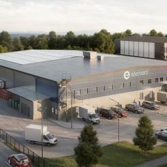 Den nya anläggningen i Nyköping blir 3 000 kvadratmeter stor. Foto: Element Materials Technology