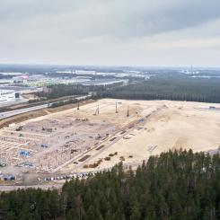 En av Nordens största logistikanläggningar byggs i trä. Foto: Bra Bygg