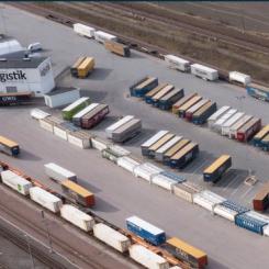 Eskilstuna Kombiterminal är en strategiskt placerad transportnod. Foto: Eskilstuna logistik