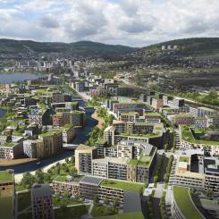 Lier-Drammen. Illustration: LINK Arkitektur