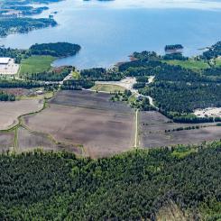 Flygbild Eriksberg. Foto: Karlstad kommun