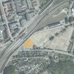 Här visas den tilltänkta placeringen för det nya kommunhuset på Björnekulla ås. Bild: Åstorp kommun