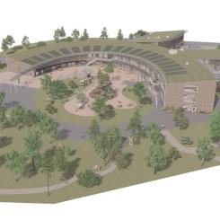 Gällstadgården översikt. Illustration: Wahlström & Steijner Arkitekter AB