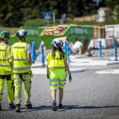 Uppdraget för Gävles nya reningsverk omfattar mark-, lednings- och grundläggningsarbeten för det nya reningsverket, som byggs på ett cirka tolv hektar stort område. Foto: Kanonaden