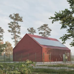 NCC har fått i uppdrag av Gnesta kommun att bygga två industribyggnader för ett nytt vattenförsörjningssystem i Gnesta. Bild: Gatun Arkitekter