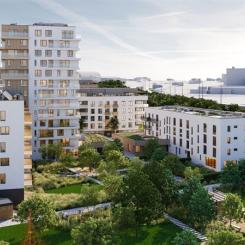 Bostäder Habitat i Prag. Pressbild: Skanska