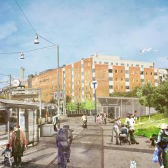 HammarbyKanal. Visionsbild: Region Stockholm / &Rundquist