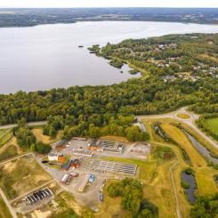 Hässleholms reningsverk med omnejd. Foto: Hässleholm Miljö