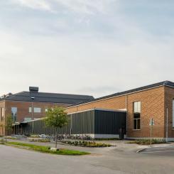 Projektet som omfattar 18 000 kvadratmeter beskrivs som ett av Sveriges största träbyggnadsprojekt. Fotograf: Jansin & Hammarling