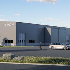 Visionsbild expansion av Hitachi Energy i Pitea. Pressbild: Peab