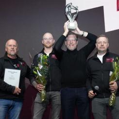 HMS-pris (Hälsa, arbetsmiljö och säkerhet) för 2025. Pressbild: Veidekke Sverige