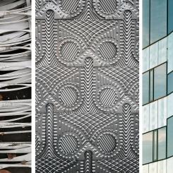 FOJAB ritar P-huset Hyllieäng i Malmö som får en fasad gjord av skärskelett, överblivna plåtar från värmeväxlare och kasserat glas. Foto: FOJAB