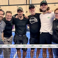 Aktivitetsarenan har tre padelbanor – två för dubbel och en för singel Foto: Norrlandsfonden