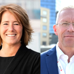 Johanna Frelin och Håkan Andersson. Pressbild: Riksbyggen