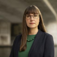 Johanna Bjurskog,hållbarbetschef på Riksbyggen. Foto: Evelina Carborn
