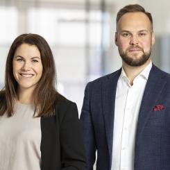 Josefina Larsson Jarbring och Magnus Sandberg. Foto: Peter Bartholdsson