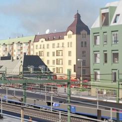 Kanske en framtida vy från Trädgårdslänken över det nya stationsområdet och Karlstads resecentrum.
Foto: White