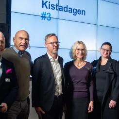 Några av talarna vid Kistadagen #3: Lukas Forslund, Arthur Buchardt, Staffan Ingvarsson, Emelie Eriksson, Veronica Palmgren, Ylva Gomér Forss. Bild: ByggVesta.