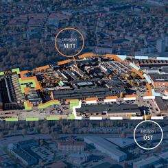 Karta över detaljplaneområden i Kopparlunden. Nu startar detaljplaneprocessen för öst. Illustration: Västerås stad