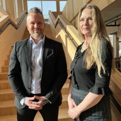 Kristoffer Bygdemark och Anna Lidman. Pressbild: Structor