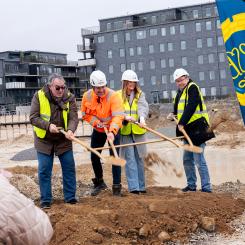 Första spadtaget HSB brf Krita.  Pressbild: HSB Malmö