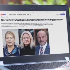 Programmet Kvalitetssäkrad kompetens, som stöds av Svensk Byggtjänst och Byggföretagen, syftar till att skapa en gemensam modell för standardiserade kvalifikationer inom samhällsbyggnad. Pressbild: Svensk Byggtjänst