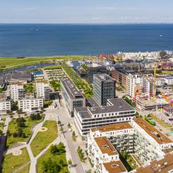 Kvarteret Tampen i Västra Hamnen i Malmö. Pressbild: Riksbyggen
