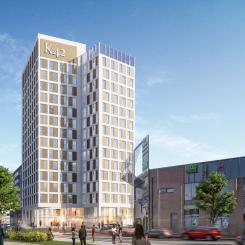 Lahti fasad. Pressbild: Strawberry