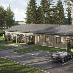 Parmaco bygger LSS-boende åt Sundsvalls kommun. Pressbild: Parmaco