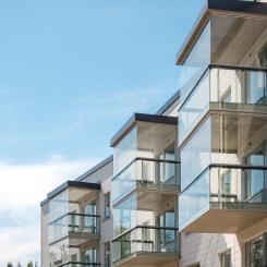 Inglasade balkonger. Foto: Lumon