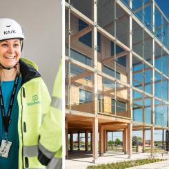 Helena Pålsson, projektledare på Wihlborgs och kontorshuset Space. Pressbild: Whilborgs