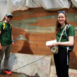 Magne Gravås from Contiga Norway and Eline Sjølie Osmundsen in Nepal.