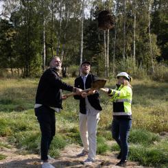 Första spadtaget för LSS Annestorp. Pressbild: Emrahus AB
