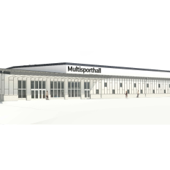 Den ny multisportshallen i Örnsköldsvik Bild: Wästbygg