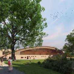 Nolhalla ishall 2022. Illustration: Wahlström Steijner Arkitekter AB